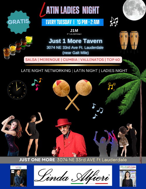 Latin Ladies Night - Just 1 More, Fort Lauderdale, Martes, Tuesday Nights in Fort Lauderdale - Noite Brasileira - Brazilian Networking